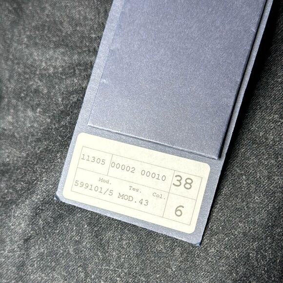 Vigano 1959 Dress Pants Mens 38 Unhemmed Dark Gray 100% Wool - Picture 8 of 10
